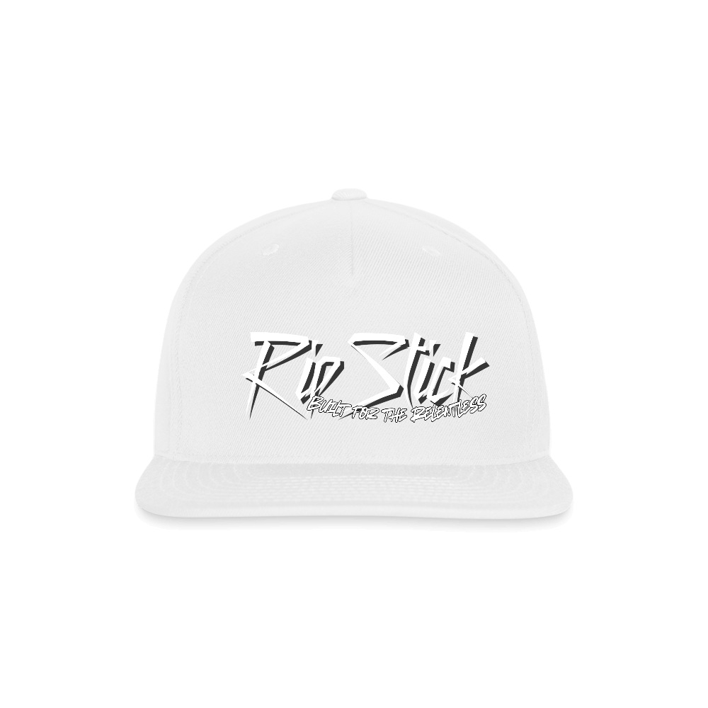 RipStick Snapback Baseball Cap - white