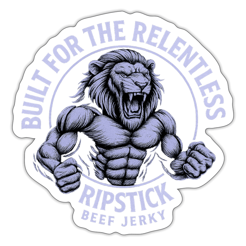 Built For the Relentless Sticker - white matte