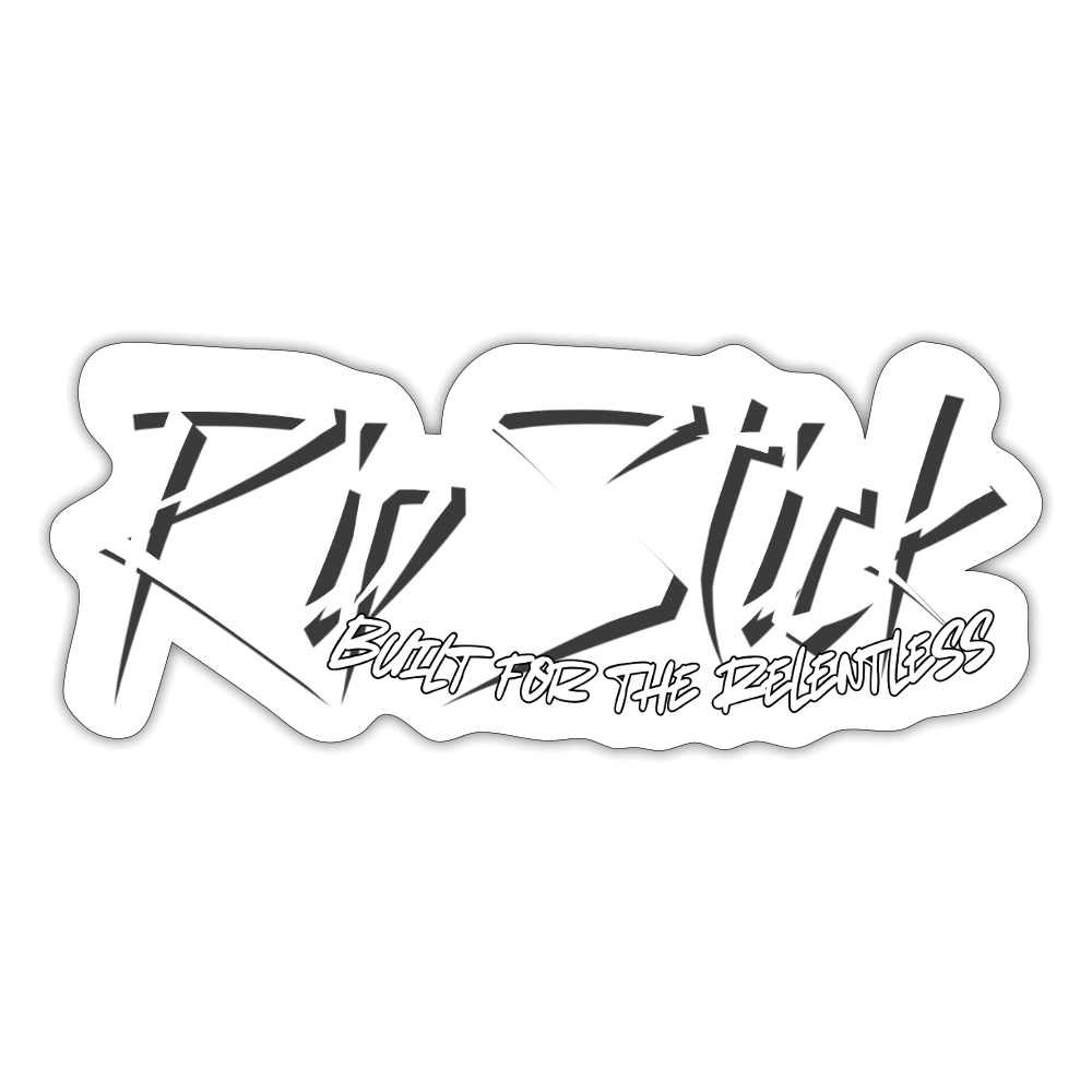 RipStick Sticker - white matte