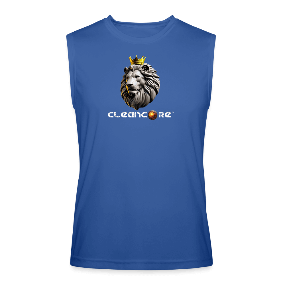CleanCore Men’s Performance Sleeveless Shirt - royal blue