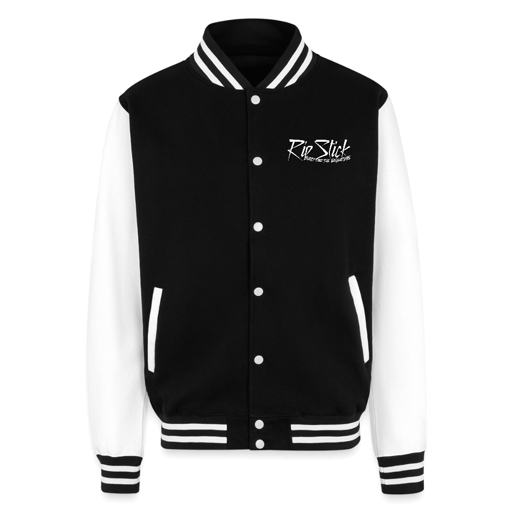 RipStick Relentless Heavyweight Letterman Jacket - black/white