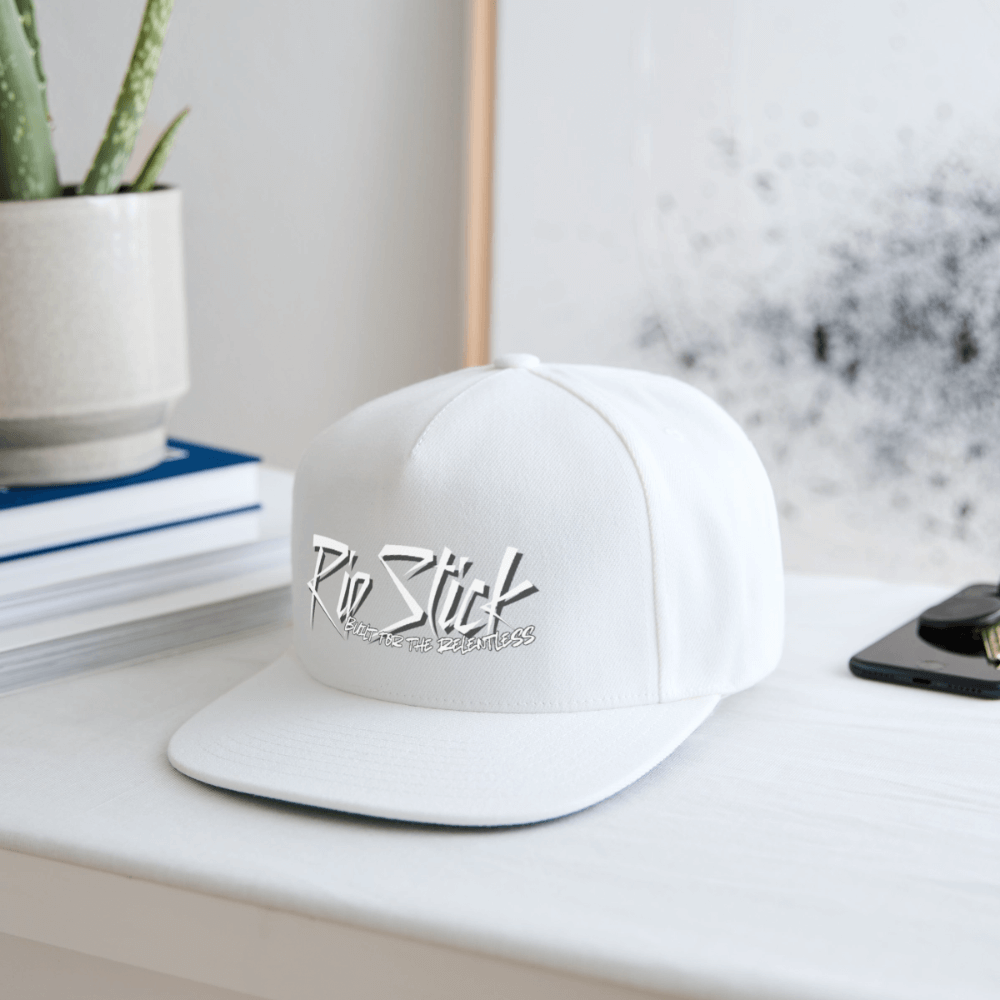 RipStick Snapback Baseball Cap - white
