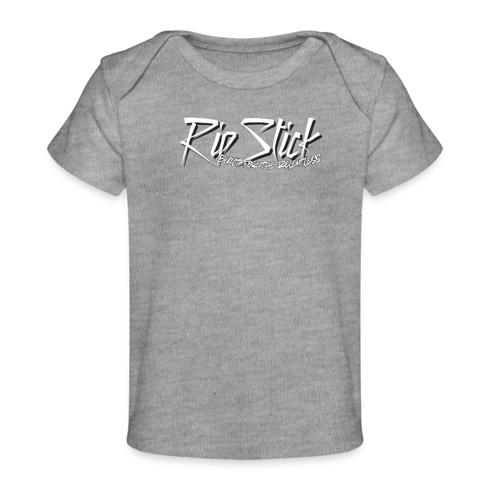 RipStick Relentless Organic Baby T-Shirt - heather grey