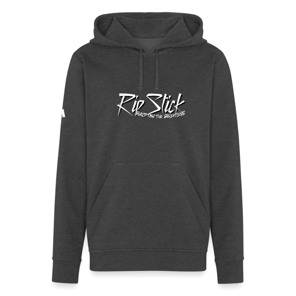 RipStick Relentless Adidas Unisex Fleece Hoodie - charcoal grey