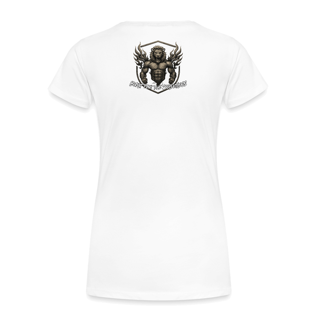 RipStick Lion Logo Women’s Premium T-Shirt - white