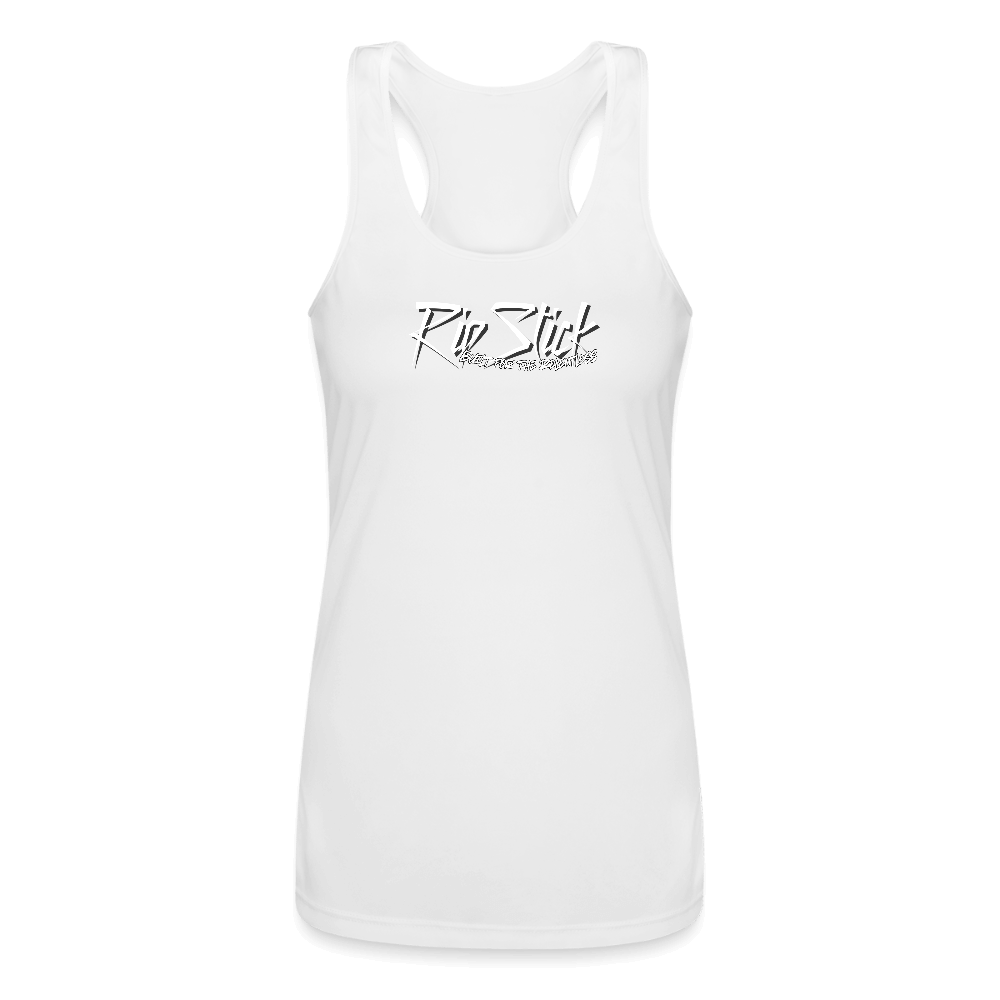 RipStick Women’s Performance Racerback Tank Top - white