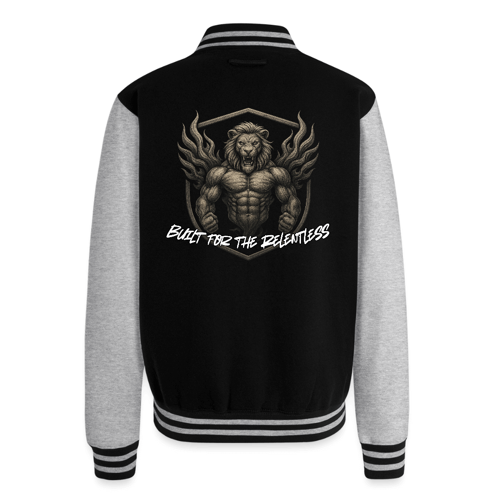 RipStick Relentless Heavyweight Letterman Jacket - black/heather grey