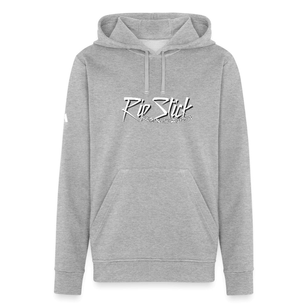 RipStick Relentless Adidas Unisex Fleece Hoodie - heather gray