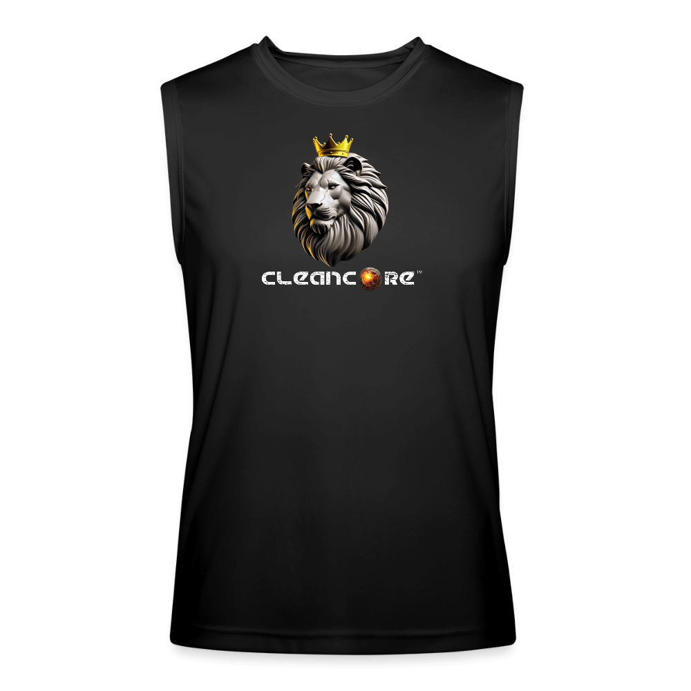 CleanCore Men’s Performance Sleeveless Shirt - black