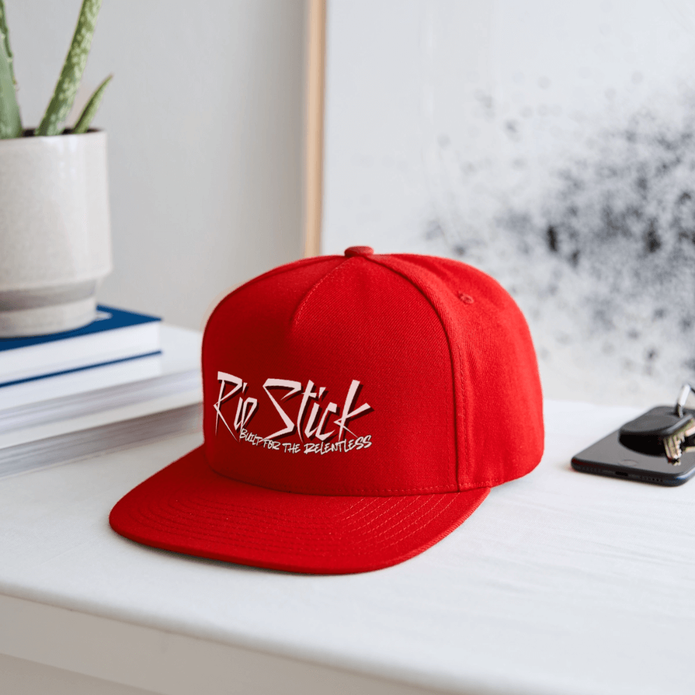RipStick Snapback Baseball Cap - red