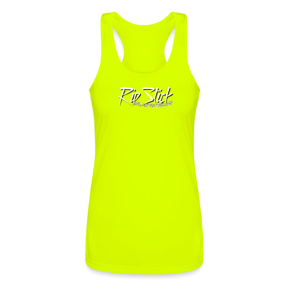 RipStick Women’s Performance Racerback Tank Top - neon yellow