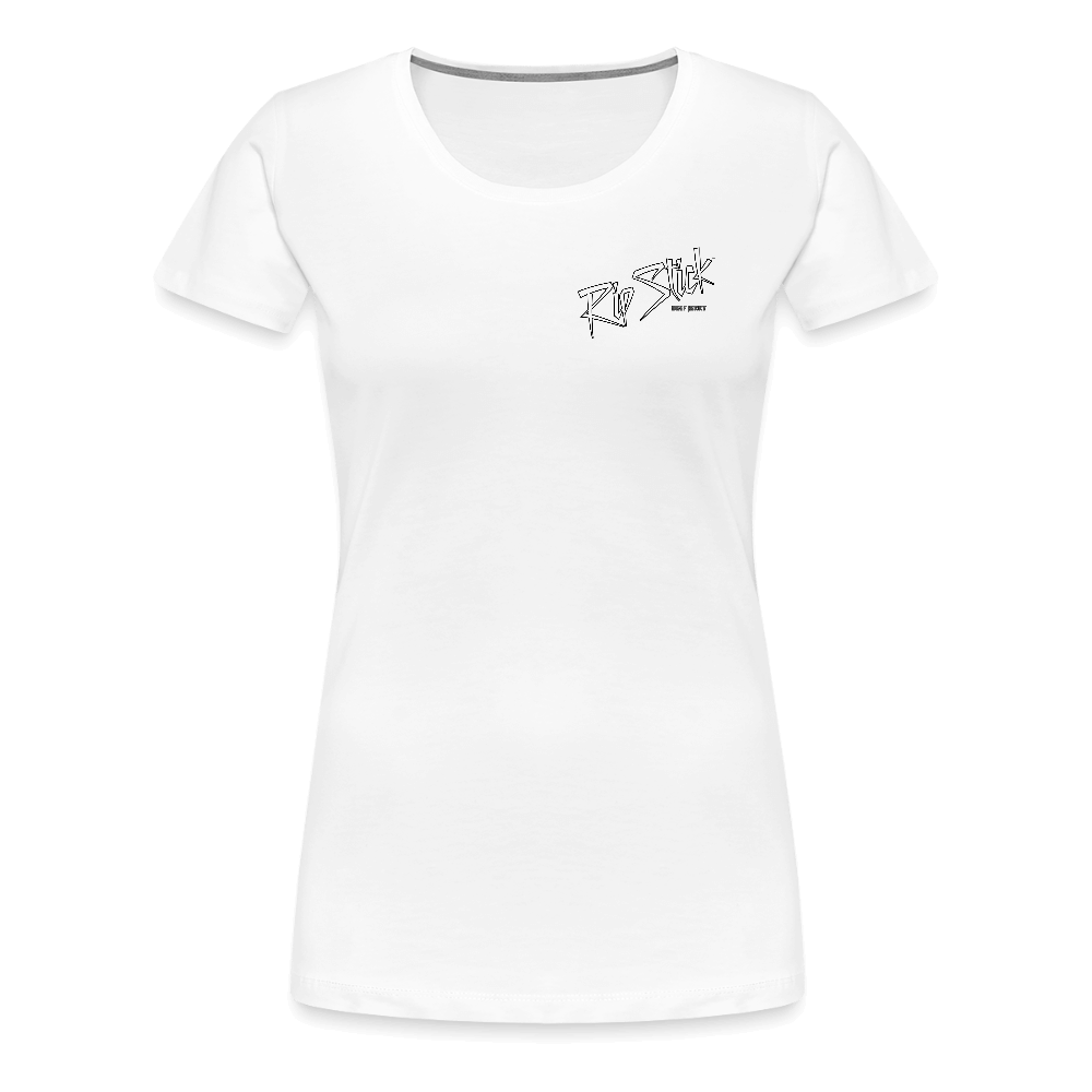 RipStick Lion Logo Women’s Premium T-Shirt - white