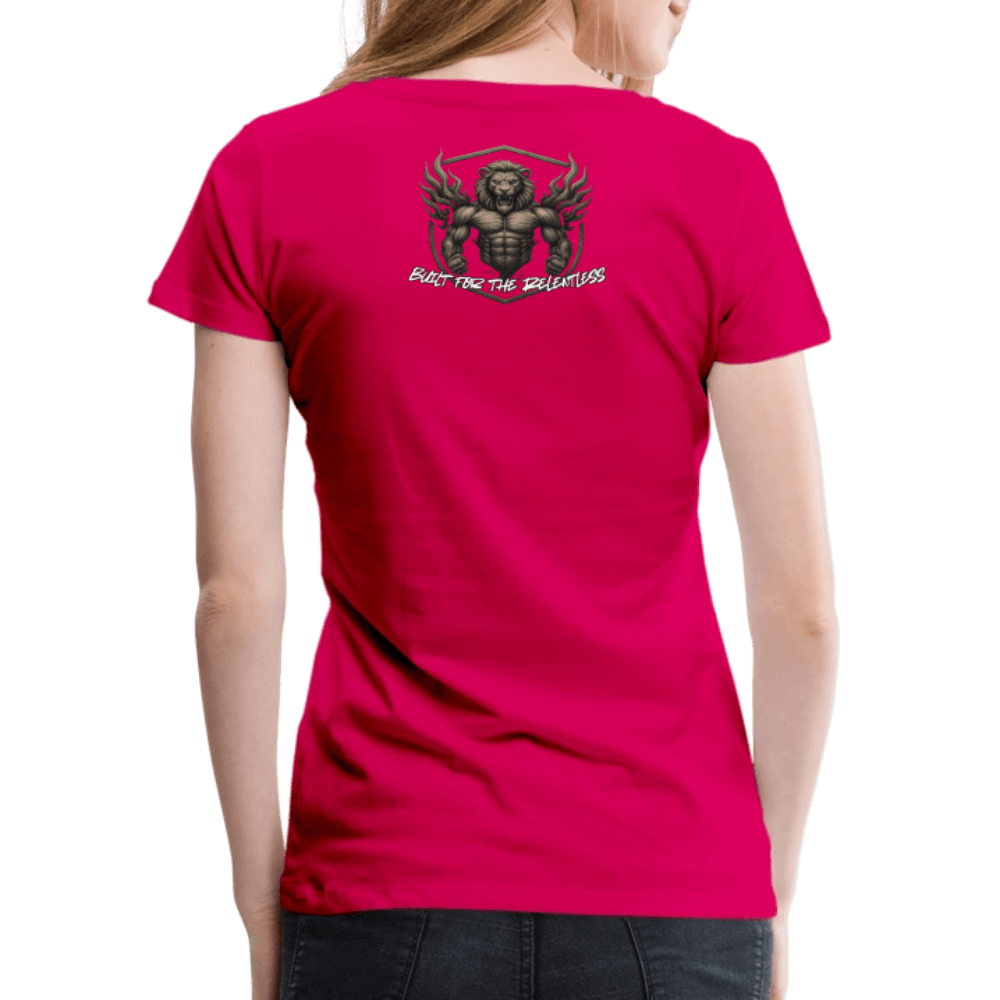 RipStick Lion Logo Women’s Premium T-Shirt - dark pink