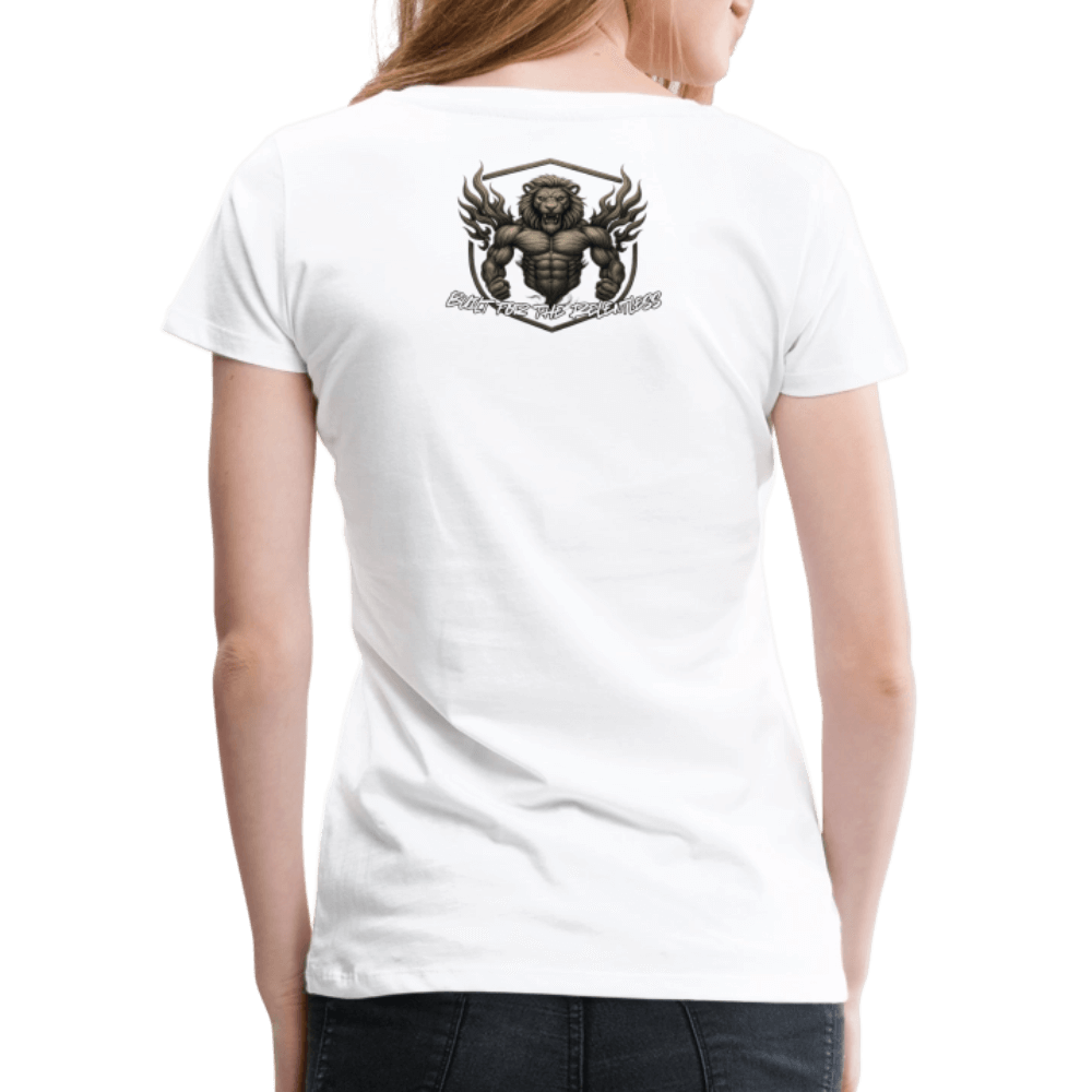 RipStick Lion Logo Women’s Premium T-Shirt - white