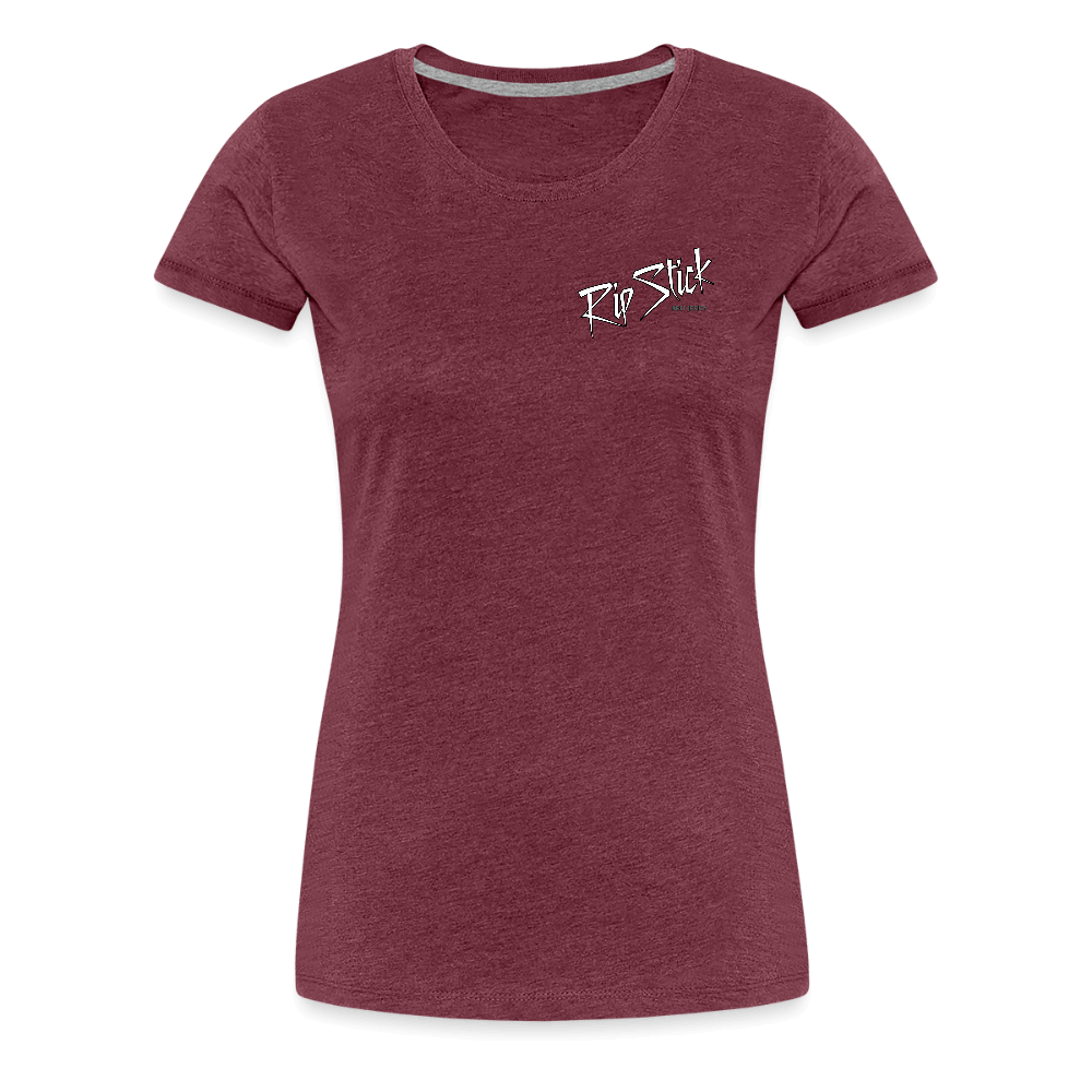RipStick Lion Logo Women’s Premium T-Shirt - heather burgundy