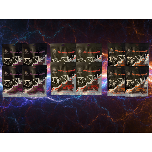 Beef Jerky Variety Pack – RipStick Mega 12-Pack (Best Value Bundle)