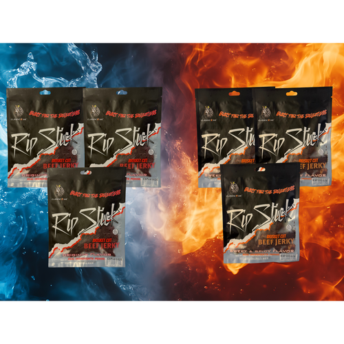 Beef Jerky Variety Pack – RipStick His & Hers 6-Pack (Split Edition)